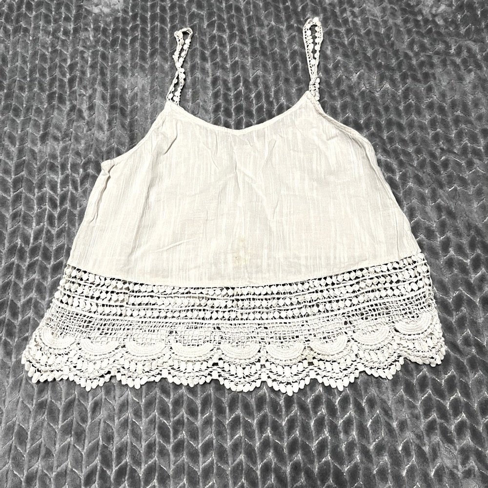 White small beach  tank top